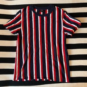 Red White and Blue Striped Shirt